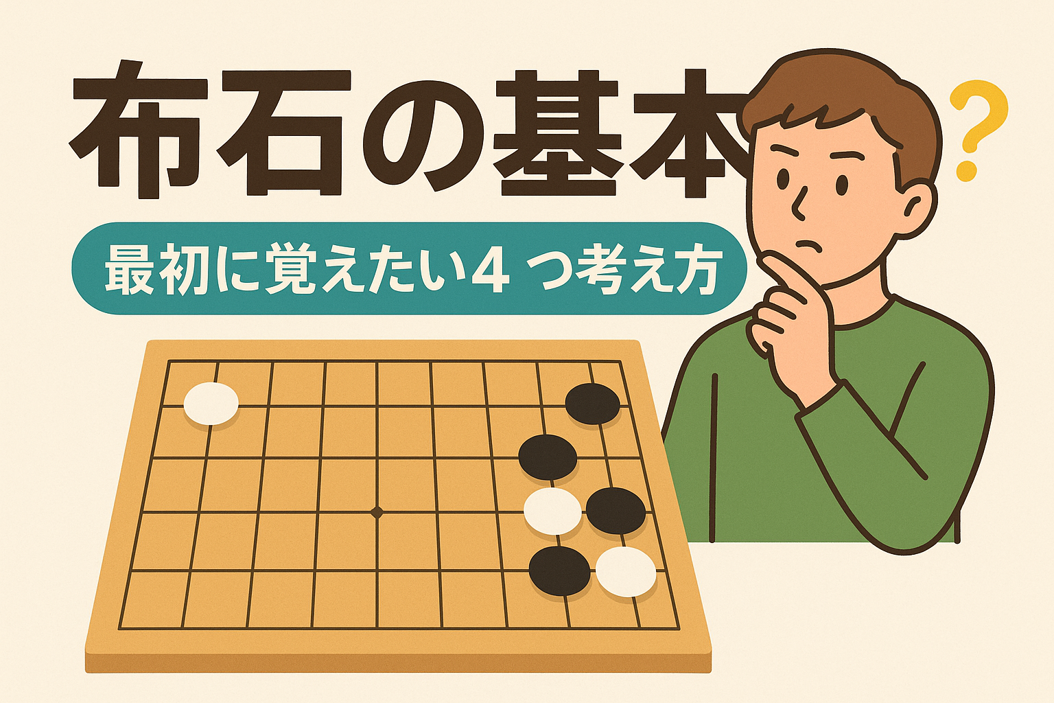 【布石の基本】最初に覚えたい「4つの考え方」 | 沖縄県囲碁連盟
